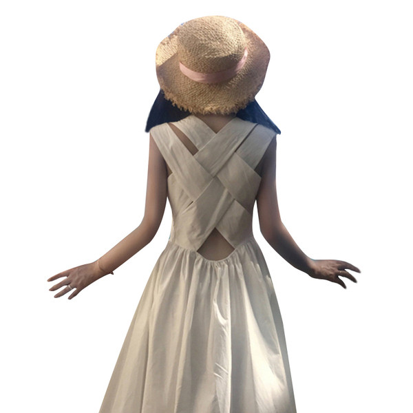 Alkalmi női ruha szabású fekete-fehér modell