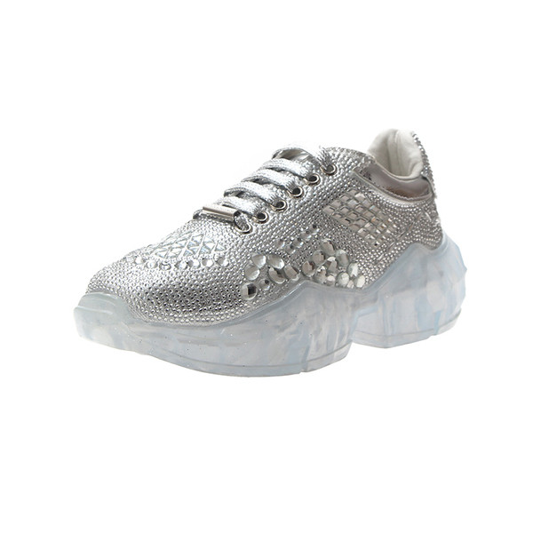 Μοντέρνα γυναικεία αθλητικά παπούτσια με πετρές για κορίτσια