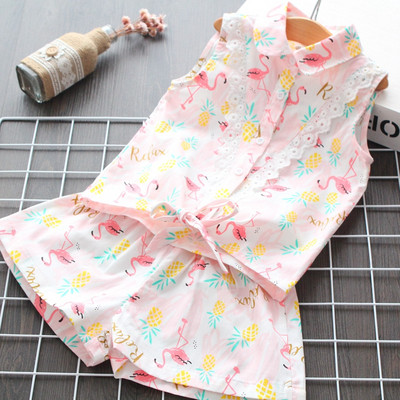 Μοντέρνο παιδικό σετ - πουκάμοσο κα ι παντελόνι για κορίτσια