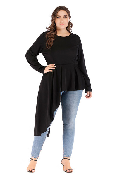 Női alkalmi blúz fekete és kék színben