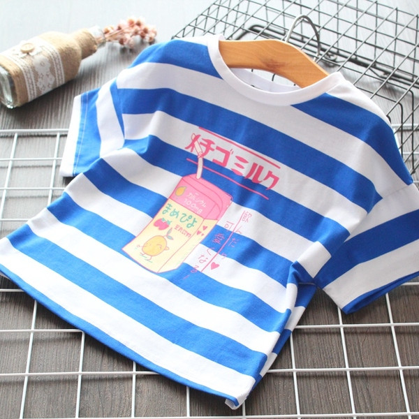 Csíkos gyerek póló lányoknak