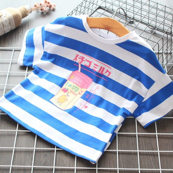 Csíkos gyerek póló lányoknak