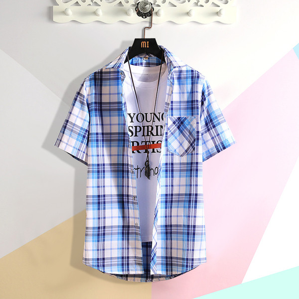 Modern férfi ing négy színben, zsebbel