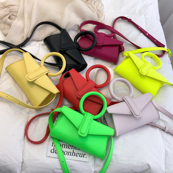 Modern női táska hét színű öko bőrből, rövid és hosszú füllel