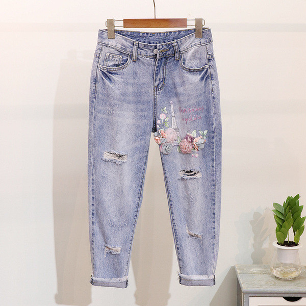 Set de blugi de dama nou si un tricou in mai multe culori