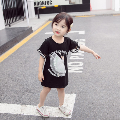 Σπορ-κομψό παιδικό φόρεμα σε τρία χρώματα για κορίτσια