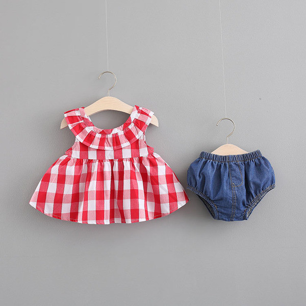 Modern, kétrészes gyerekkészlet lányoknak, két színben