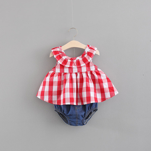 Modern, kétrészes gyerekkészlet lányoknak, két színben