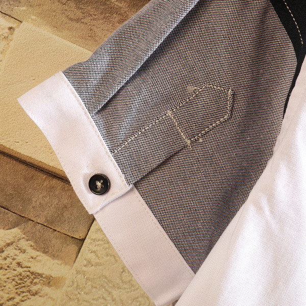 Stílusos férfi ing két színben, zsebbel és rövid ujjal