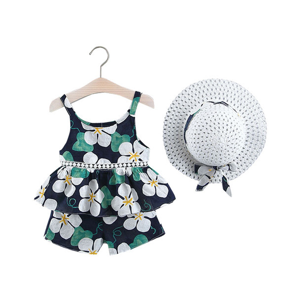 Modern gyerek szett lányoknak virágos motívumokkal