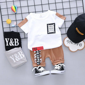 Modern gyerek nadrág és blúz szett fiúknak