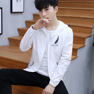 Férfi tavaszi kabát négy színben, rátéttel