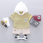 Set sport pentru copii in dungi pentru baieti in trei culori