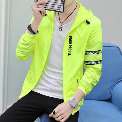 Καθημερινό ανδρικό μπουφάν  σε πέντε χρώματα με επιγραφές