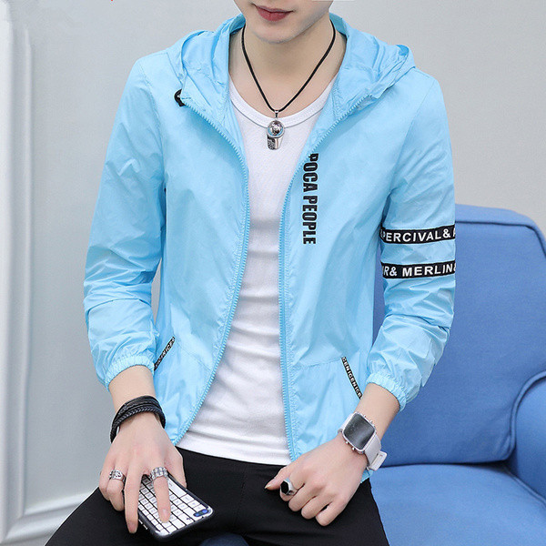 Καθημερινό ανδρικό μπουφάν  σε πέντε χρώματα με επιγραφές