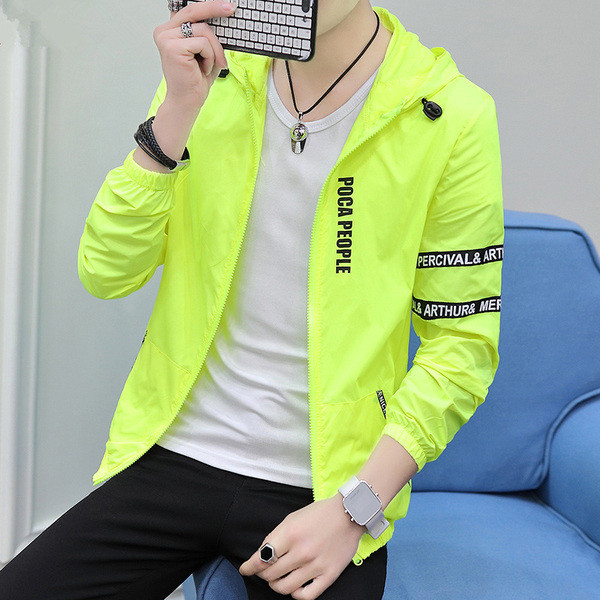 Καθημερινό ανδρικό μπουφάν  σε πέντε χρώματα με επιγραφές