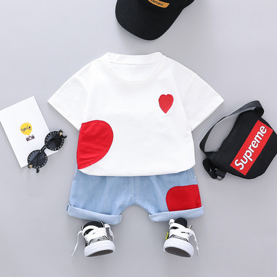 Modern gyerek szett fiúknak fehér és fekete színben