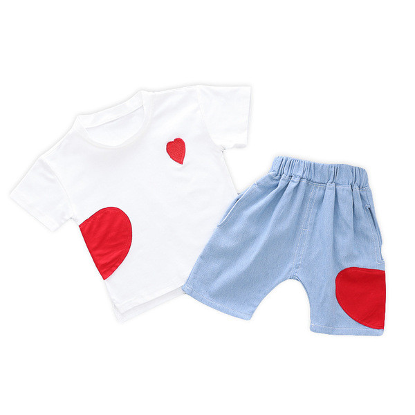 Modern gyerek szett fiúknak fehér és fekete színben