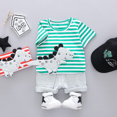 Sport csíkos szett két színben fiúknak