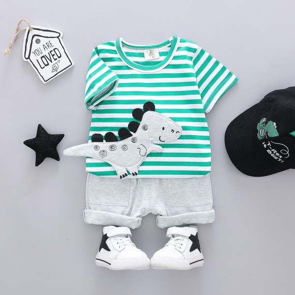 Sport csíkos szett két színben fiúknak