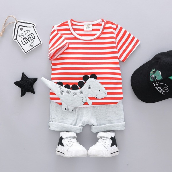 Sport csíkos szett két színben fiúknak