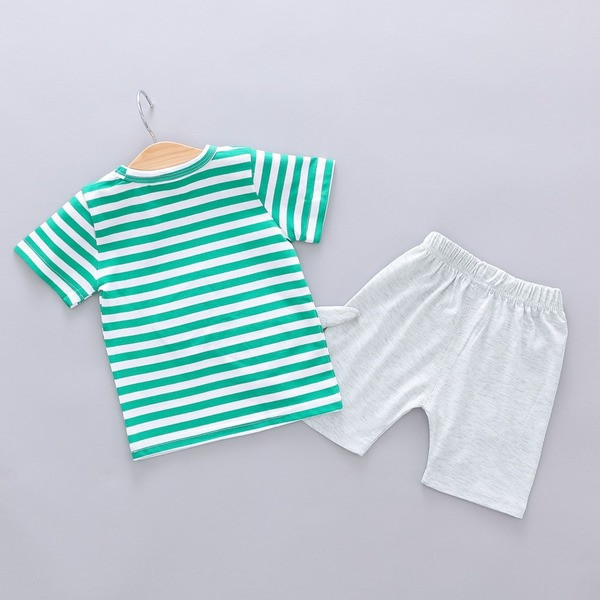 Sport csíkos szett két színben fiúknak