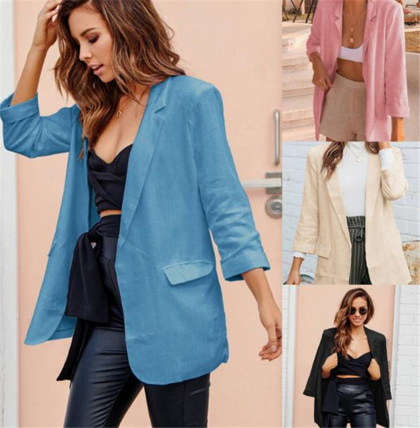 Stílusos női kabát hosszú modell négy színben