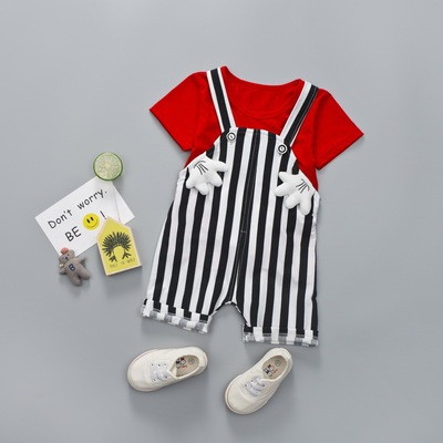 Modern csíkos gyerek szett fiúknak két színben