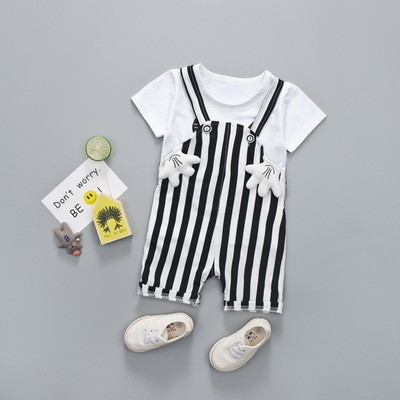 Modern csíkos gyerek szett fiúknak két színben