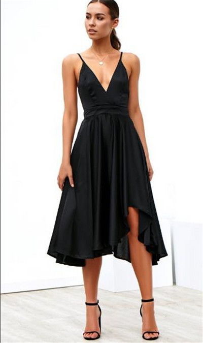 Elegáns női ruha szabású modell vékony pántokkal, több színben