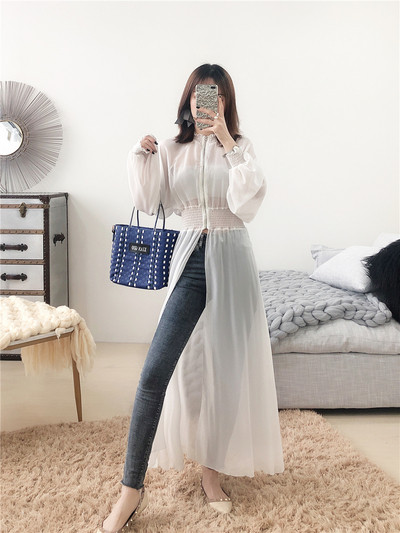 Μακρύ ανοιξιάτικο μπουφάν σε τρία χρώματα