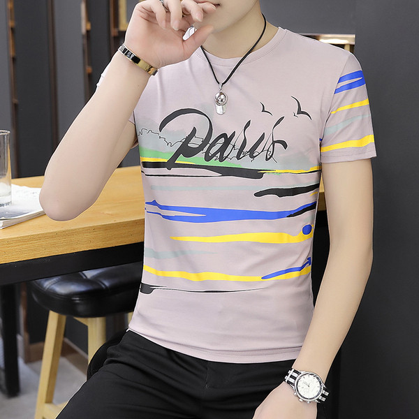 Aktuális férfi póló három színben felirattal