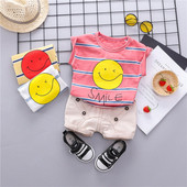 Modern csíkos gyerek szett fiúknak több színben