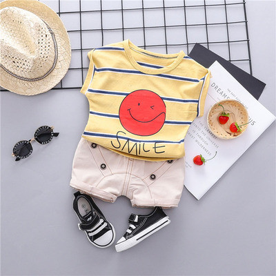 Modern csíkos gyerek szett fiúknak több színben