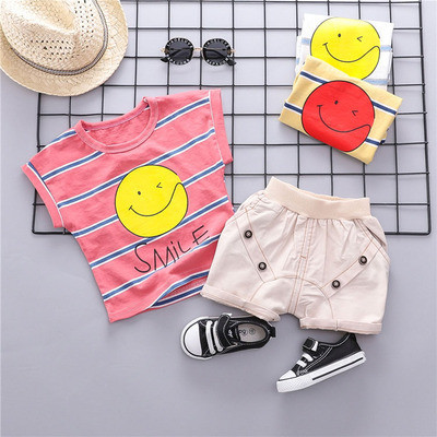 Modern csíkos gyerek szett fiúknak több színben