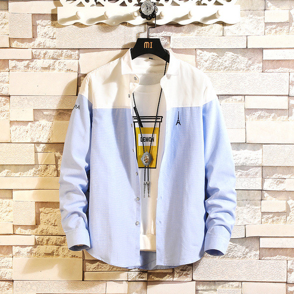 Modern férfi ing négy színben hímzéssel