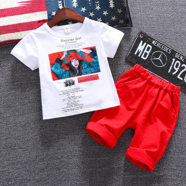 Seturi zilnice pentru copii de bluză și pantaloni din două piese