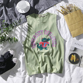 Férfi felső, fehér és zöld színben, rátéttel