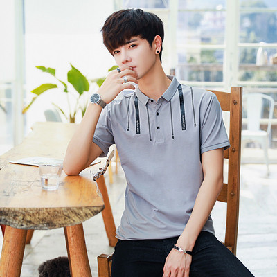 Aktuális férfi póló három színben, gombokkal