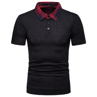 Stílusos férfi póló gallérral, három színben