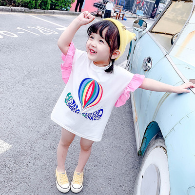 Gyermek tunika lányoknak fehér és rózsaszín színben