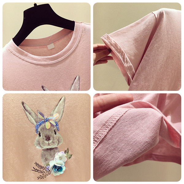 Μοντέρνα γυναικεία μπλούζα με εφαρμογές και τρισδιάστατο στοιχείο σε διάφορα χρώματα