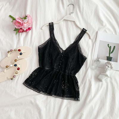 Alkalmi női felső csipkével, fehér és fekete színben