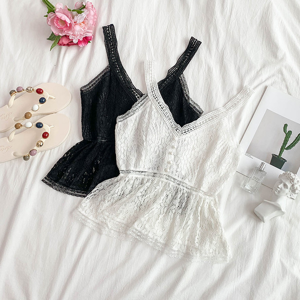 Alkalmi női felső csipkével, fehér és fekete színben