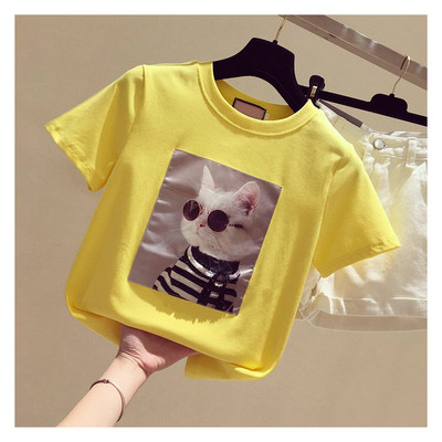 Tricou casual dama cu decolteu O si aplicatie in sase culori