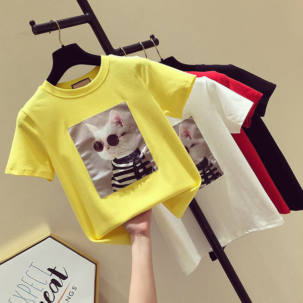 Tricou casual dama cu decolteu O si aplicatie in sase culori