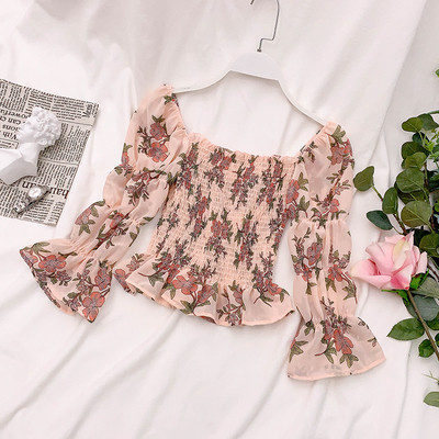 Bluză de primăvară de damă modernă cu elastic