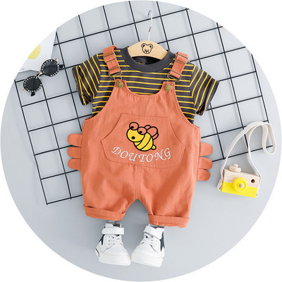 Gyermek szett két színben fiú blúzhoz és overallhoz