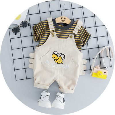 Gyermek szett két színben fiú blúzhoz és overallhoz