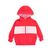 Napi gyerekkabát fiúknak fehér és piros színben
